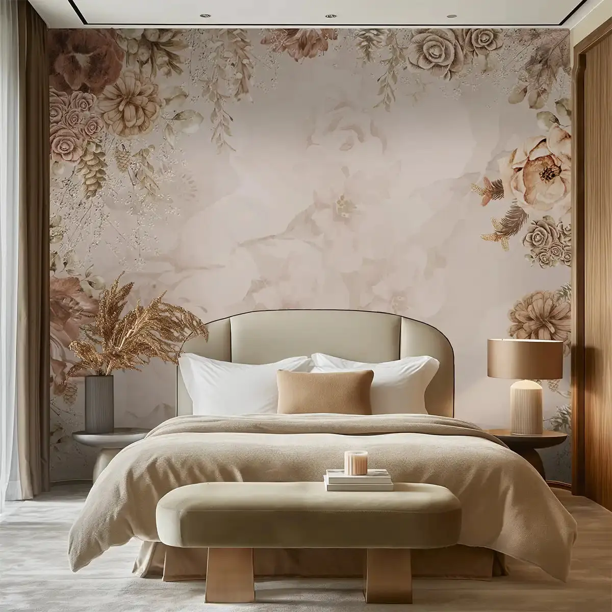 Wallpaper installation project in Irvine, California
